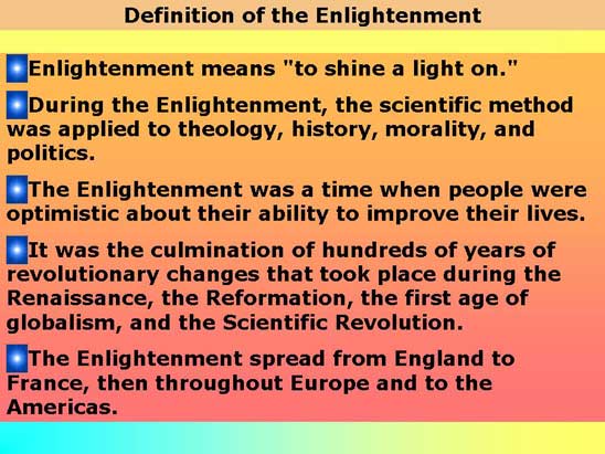 World History Presentation - The Enlightenment